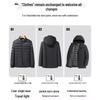 Men's Mid-Length White Goose Down Jacket with Removable Liner - Thickened Warm Coat for Middle-Aged Dads