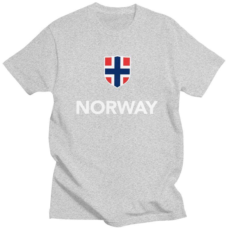 Custom Fashion Norwegian Proud Norway Flag T Shirt Men ShortSleeve Tshirt Casual Tee Pure Cotton Slim Fit Tshirts Merch