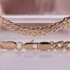 Rose Gold Color Preservation Electroplated Copper Chain Bracelet Necklace Italian Craft Chain
