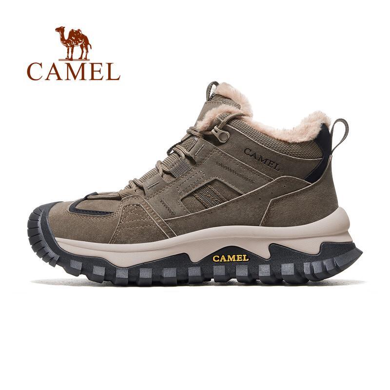 CAMEL Men's Winter Plush Warm Casual Anti-slip Hiking Snow Boots