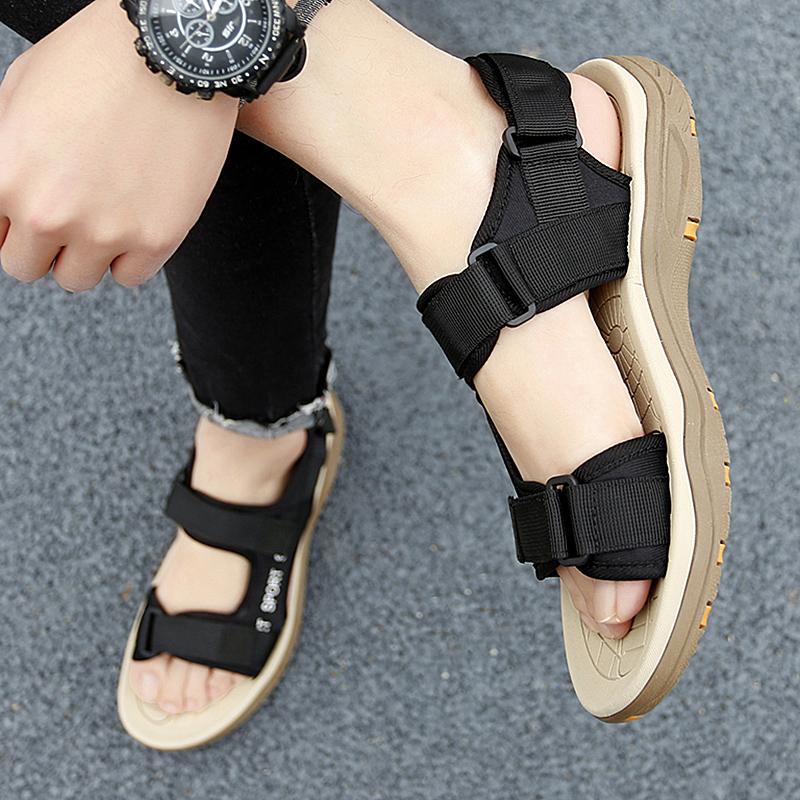 Fashion Breathable Mens Casual Shoes Mesh Fabric Men's Sandals Hot Sale Man Summer Footwear Waterproof Half Drag Anti-slip Slippers