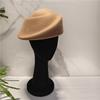 Hepburn Style Wool Pillbox Hat Fedoras Fedora Hat Fashion Woolen Felt Hat  Lady