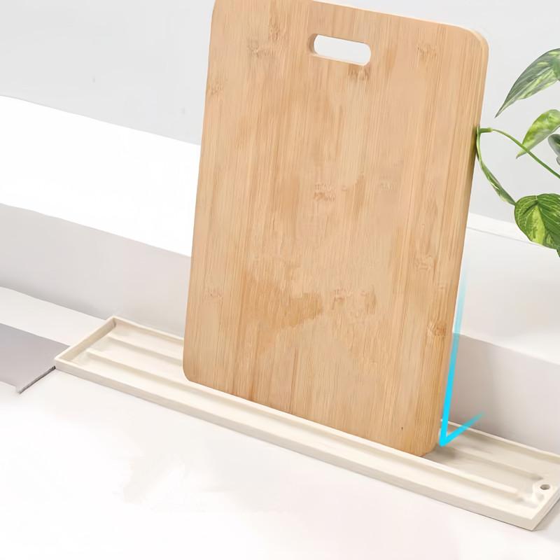 Kitchen Cooking Bench Narrow Slit Pot Lid Anti Dirt Pad Pot Lid Storage Mat Pan Shovel Placement Pad Countertop Placement Mat