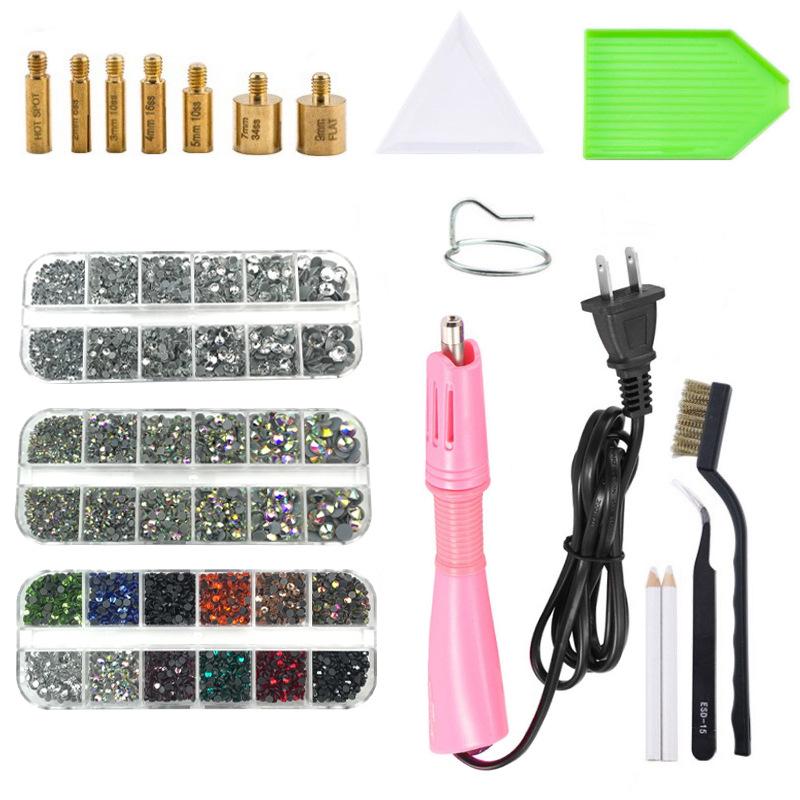 Rhinestone Setter Kit: DIY Hotfix Glue and Flatback Rhinestones with Setting Tools