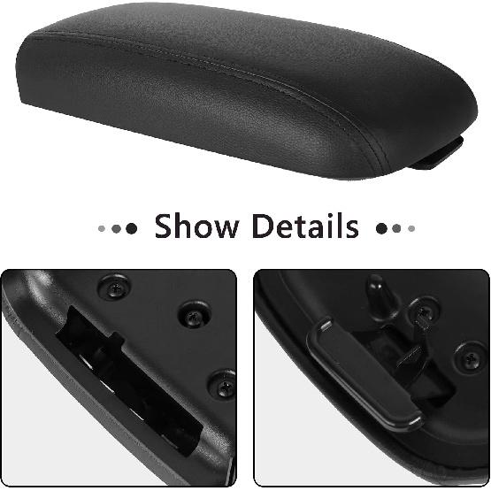 LCWRGS Center Console Lid Armrest Kit Replacement For 2002-2009 Chevy Trailblazer GMC Envoy Isuzu Ascender Buick Rainier Oldsmobile Bravada
