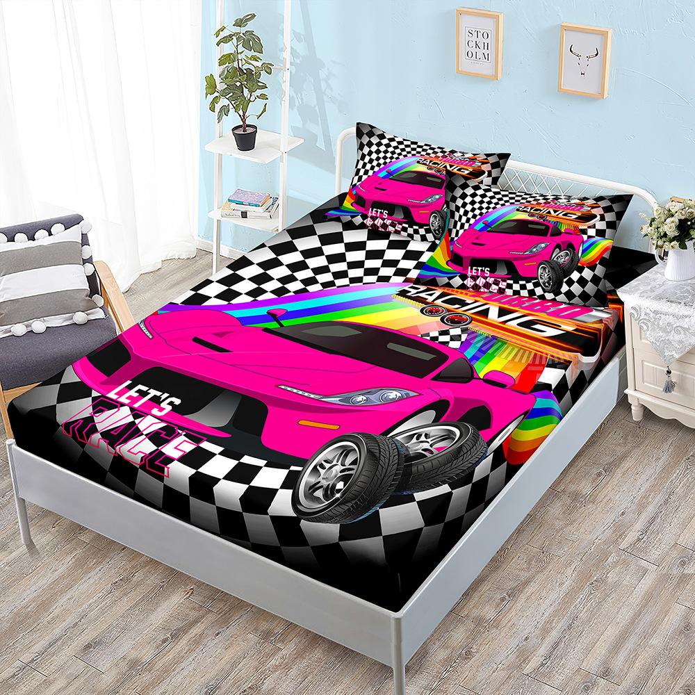 Three-Piece Car Racing Mattress, Mattress Cover, Four-Piece Mattress Protective Cover
