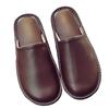 RADISSY Premium PU Leather Room Shoes with Leather for Indoor Suitable for Men and Women Slippers, Stitching, Non-Slip, Unisex, Lightweight,