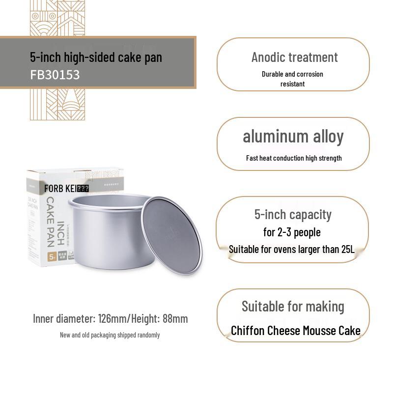 FÖR BAKNING Anodiserad Avtagbar Botten Tårtform