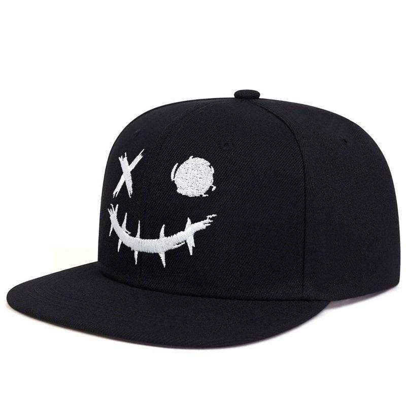Halloween embroidered beanie with pumpkin smiling face baseball cap Unisex sun hat couple's hat outdoor Party Sports hip-hop hat
