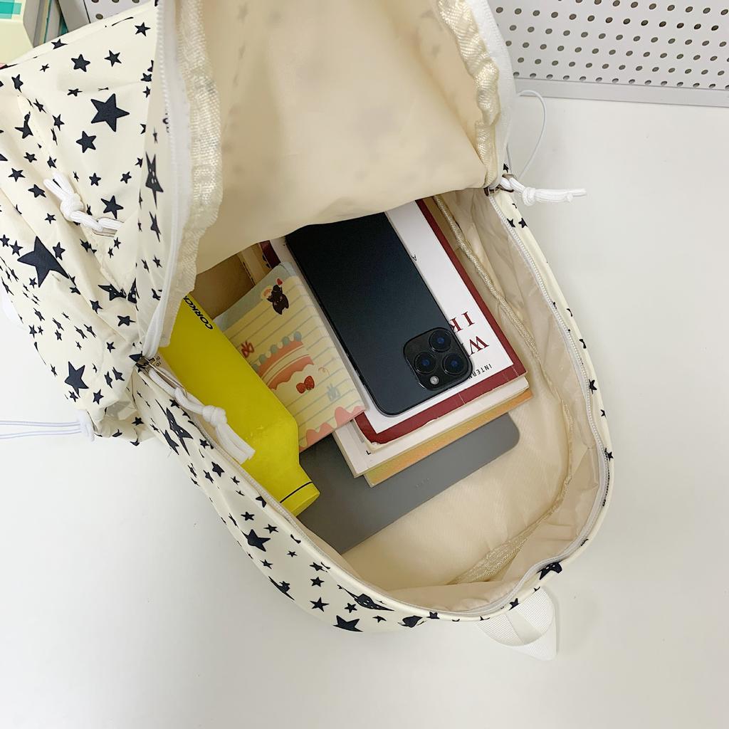 Schoolbag Star Female College Student Class Bag Japanese Ins Cute Backpack Large Capacity Versatile Junior High School High School Bag