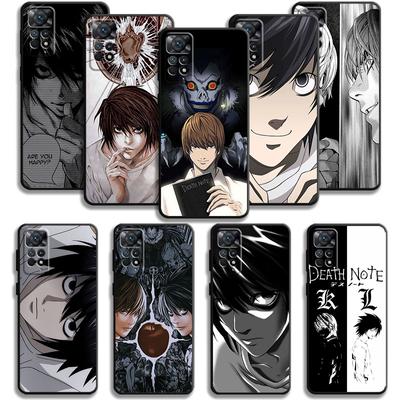Anime Death Note L Light Case For Xiaomi Redmi Note 11t 11s 11 10 8 Pro 9 9s 9t 8t For Mi 10 8 9a 9c 10c 12c K40 K60