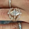 Gorgeous Marquise Cut Ring for Women /Set Elegant Accessories Female Luxury Finger Jewelry for Wedding Ceremony Party