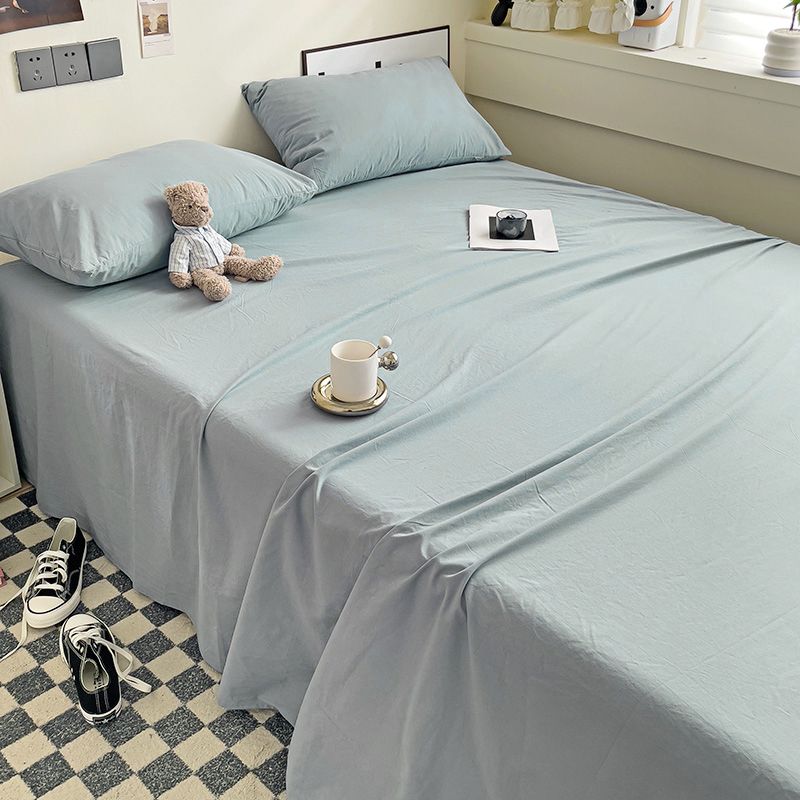 Minimalist Solid Color Thick Bed Sheet For Household Student Dormitory Single Bed
