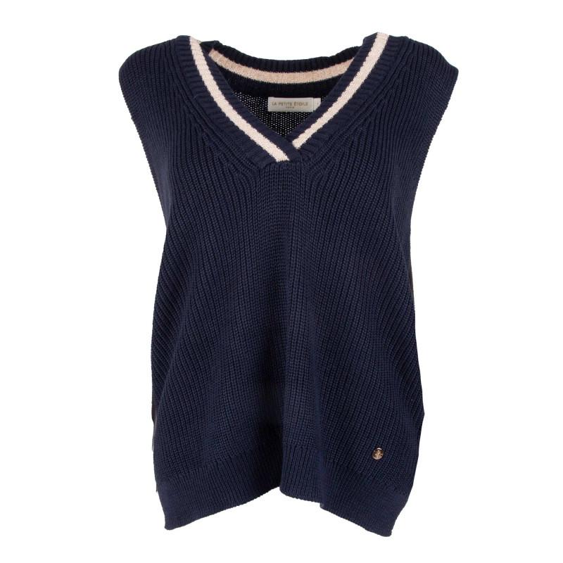 

Женский вязаный свитер без рукавов LA PETITE ETOILE