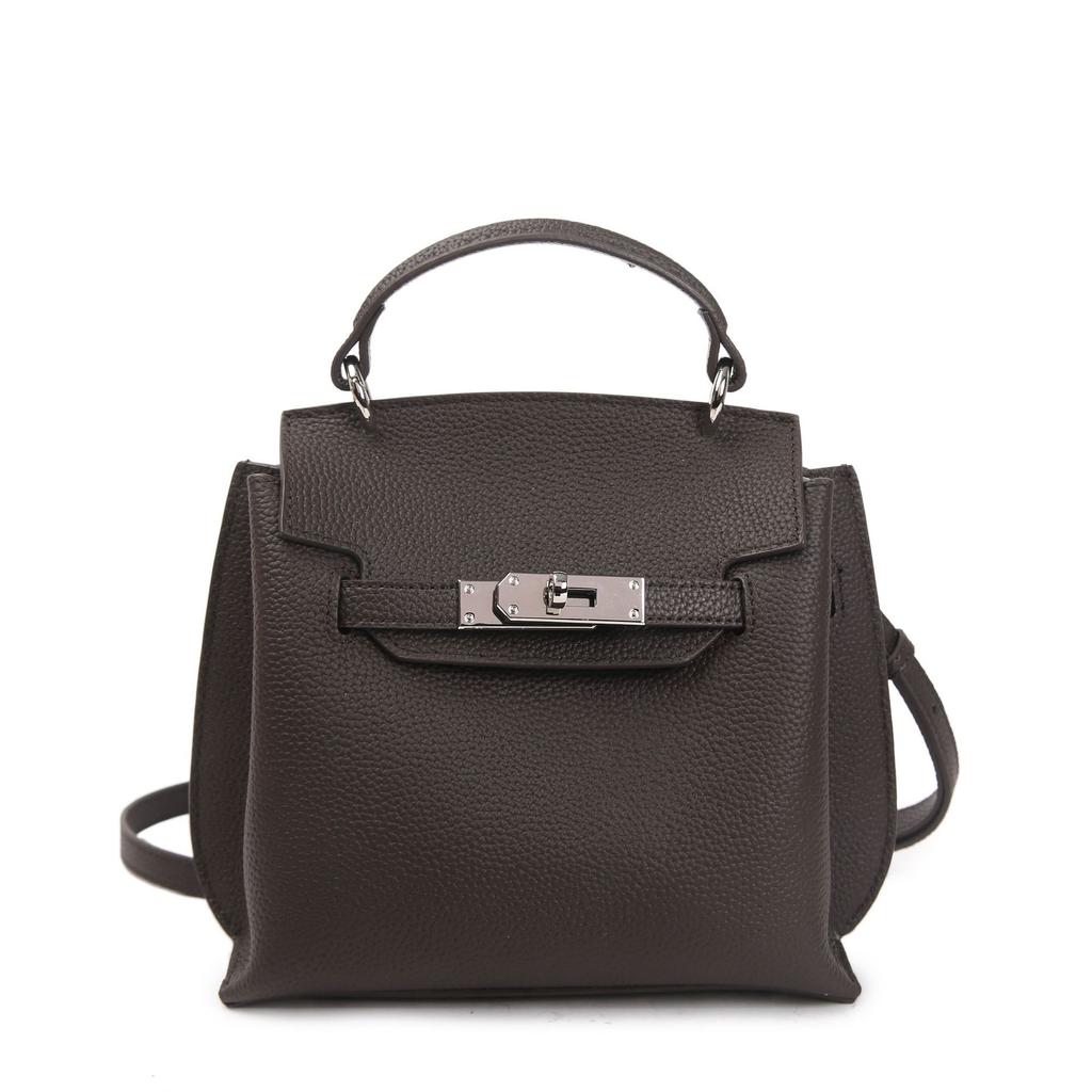 Cowhide Women's Bag with One Shoulder Oblique Span, Niche Fashion and Generous Practical Shell Shopping Bag Oblique Span Bag