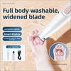 Full-body Water-washed Pet Electric Trimmer with Intelligent Display, Lighting, and Widened Blade Head - Suitable for Dogs and Cats.