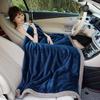 Double Layer Plush Four Season Universal Blanket Large Size Double Thin Quilt Single Sofa Blanket Outward Travel Blankets Solid Color Bed Sheet 1pcs
