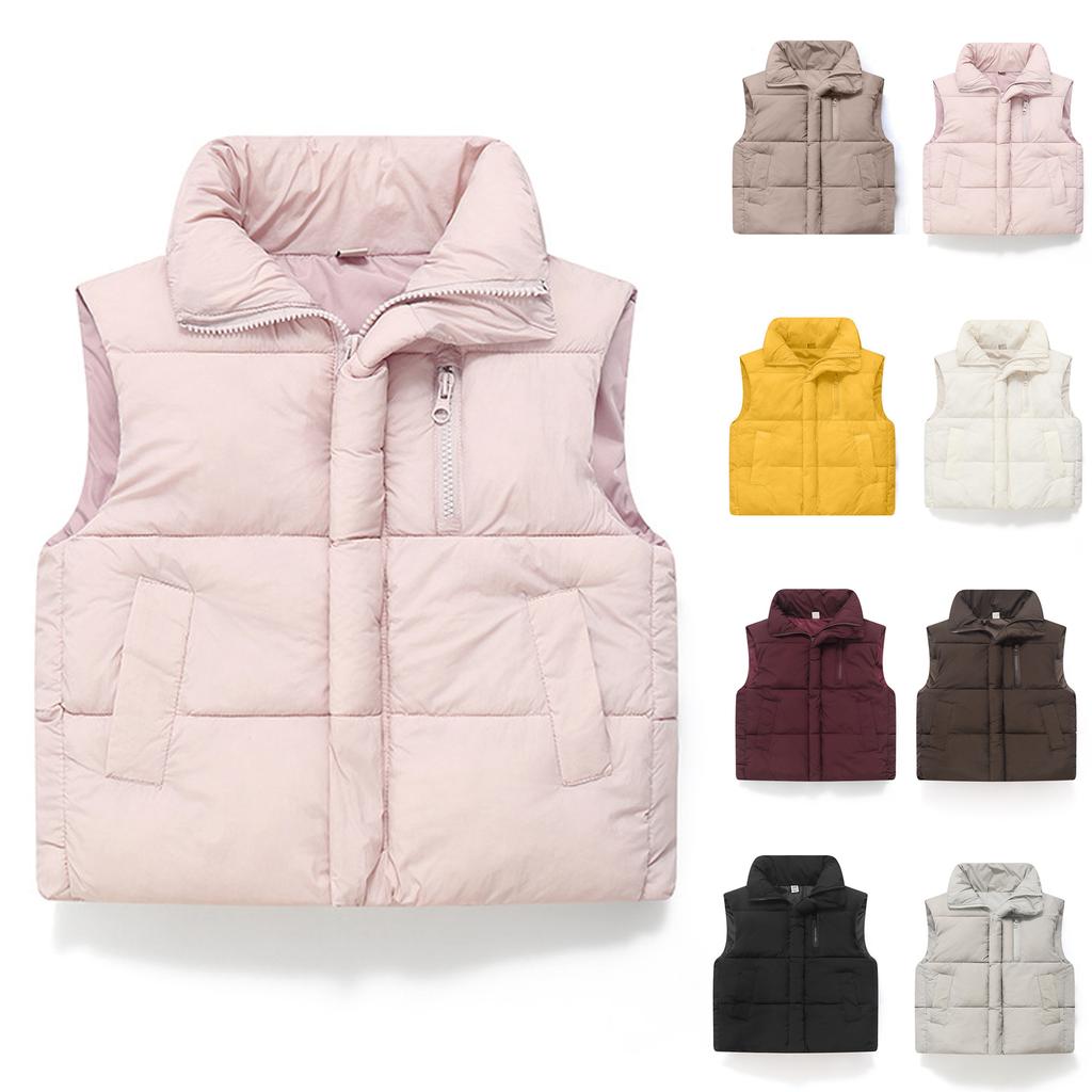Children's Fashionable Casual Hooded Vest Jacket