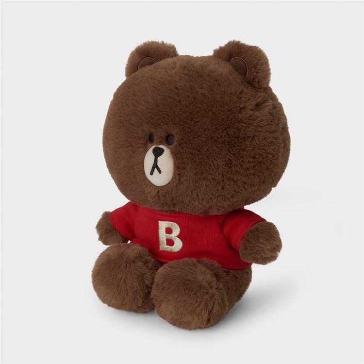 LINE FRIENDS Brown Basic Edition Medium Sitting Doll