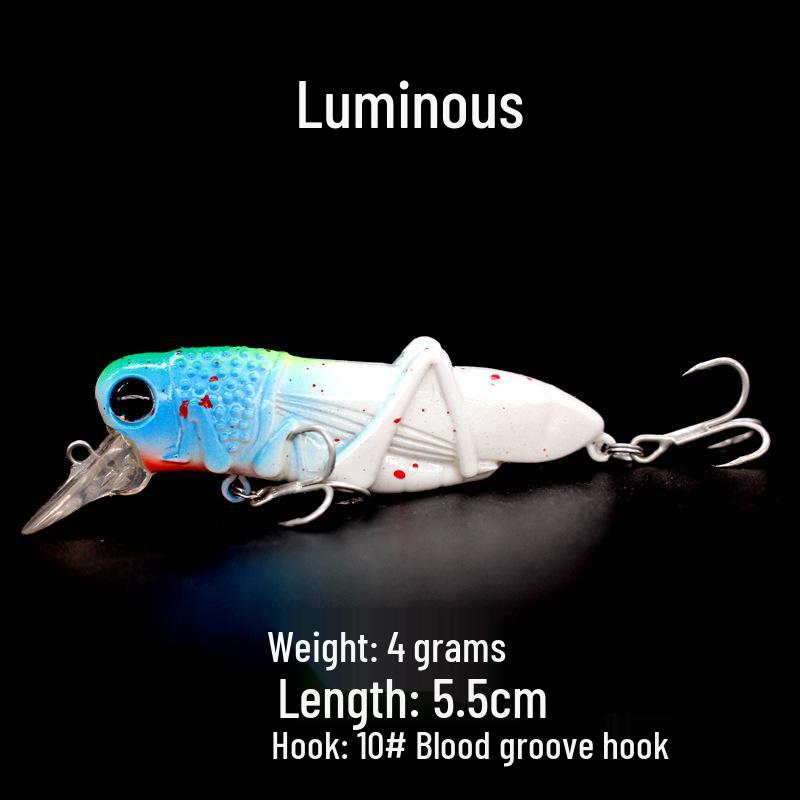 Grasshopper Surface Lure: 3g-9g Bionic Insect Bait for Carp, Silver Carp, Mandarin Fish, and Culter.