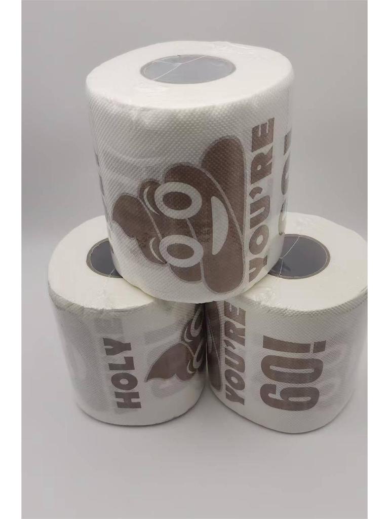 Funny Birthday Toilet Paper with Poop Design for Ages 18-60