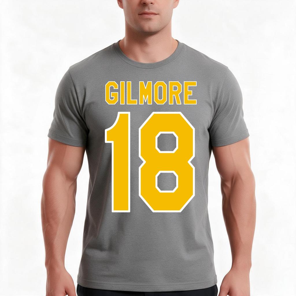 Gilmore 18 Tshirt Summer Casual Cotton Tee Oversized Streetwear Tops Vintage Graphic Print Loose Fit Short Sleeve