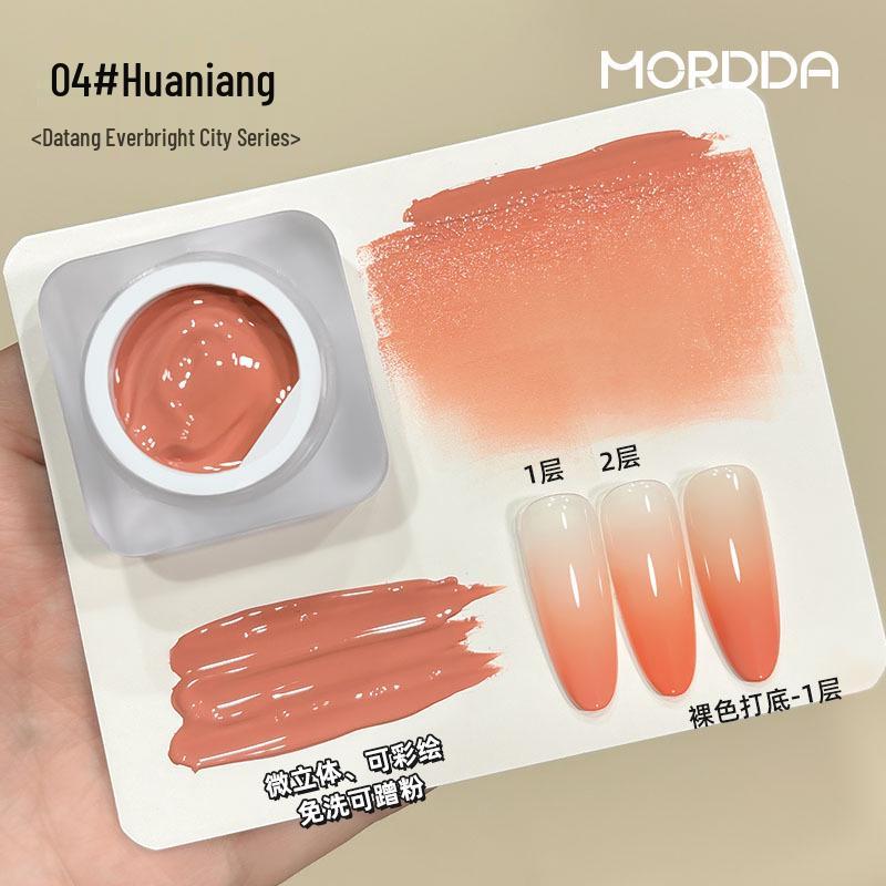 

Гель для ногтей Everbright династии Тан: Градиентные румяна и краска-ореол высокой насыщенности. Лимитированная серия.