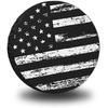 15" Spare Tire Covers For Tire,USA Flag Trailer Spare Tire Cover For All-Around Protection,Universal Spare Tire Covers For Trailers Fits Cars SUVs