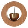 Walnut Shopkeepers Bell for Door Opening Doorbell Chime Unique Office Ornaments and Hanging Decoration for Entrance