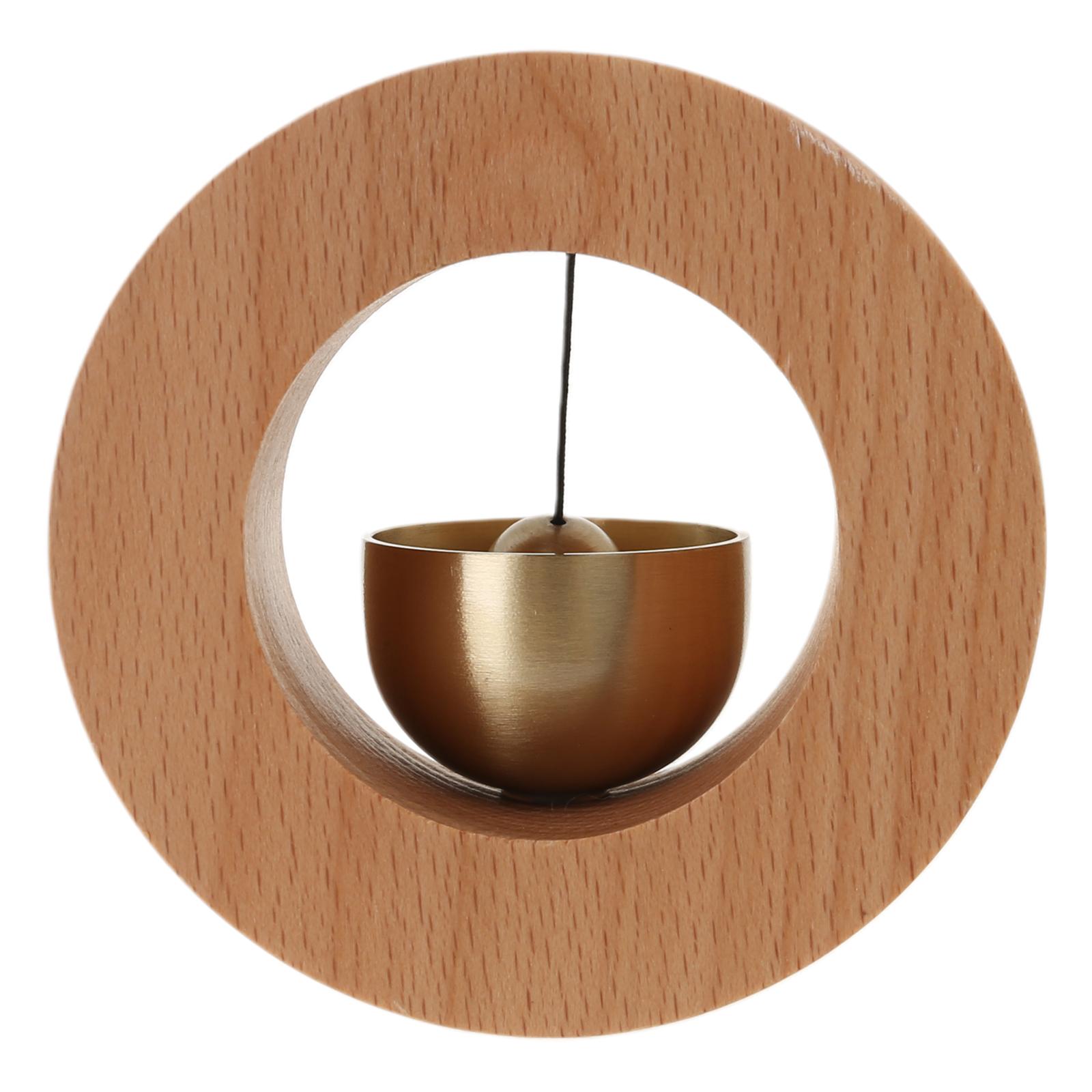 

Магазинный колокольчик из грецкого ореха для открытия двери, дверной звонок, уникальные офисные украшения и подвесное украшение для входа C