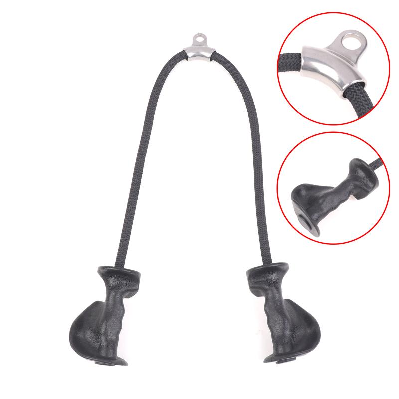 Tricep Rope With Ergonomic Handles Gym Tricep Pull Down Rope For Cable Machine Pulley System Exercise Equipment 1Pc