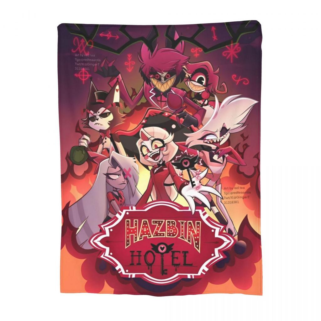 Zły Stolas H-Helluvas Boss Koc Super Miękkie Koce do Rzucania na Sofę 50x60 Cal Wielorozmiarowy Dywanik