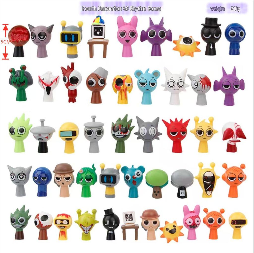 Sprunki Rhythm Music Box Figurine - Game Model Toy for Kids