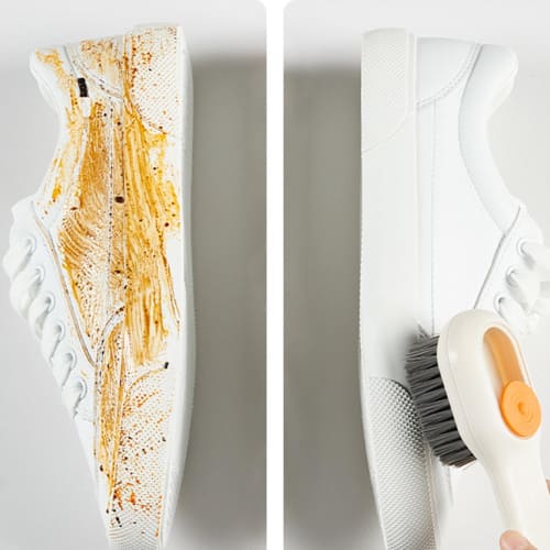 Shoe brush, shoe cleaning brush, press-type laundry brush, shoe cleaning brush for indoor shoes, sneaker brush, clothes brush, detergent holder, won't