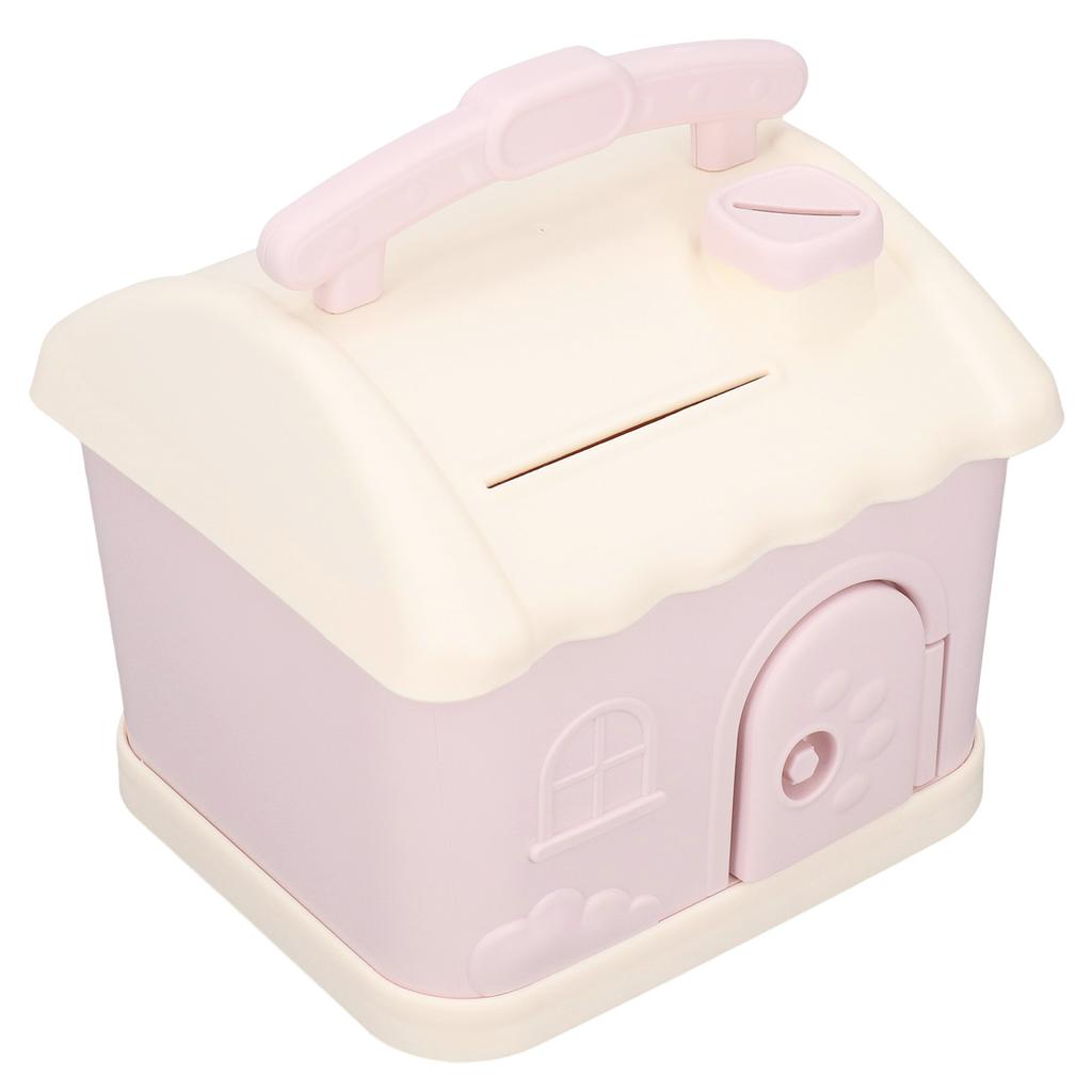 House Piggy Bank Cartoon House Design Develop Saving Habits Plastic Kids Piggy Bank for