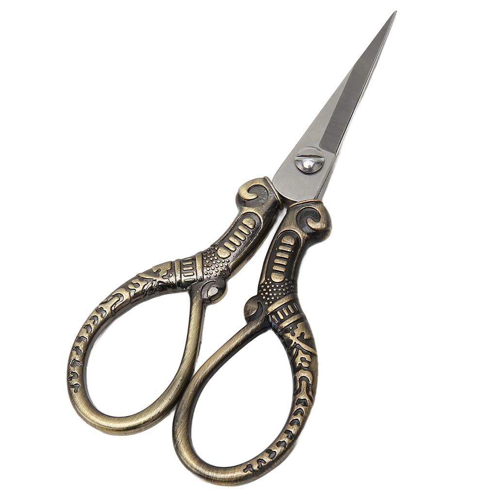 Embroidery Scissors Stainless Steel Vintage Small Portable Stitch Craft Scissors for Sewing DIY