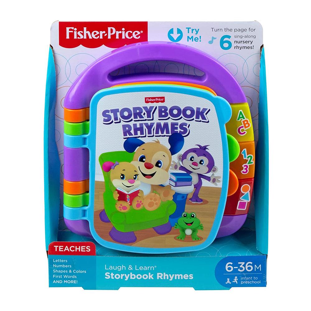Fisher Price Laugh and Learn Storybook Rhymes - Musical Toy, Musical Toy Book for For Babies and Toddlers ages 6 months to 3 years and above разноцветный