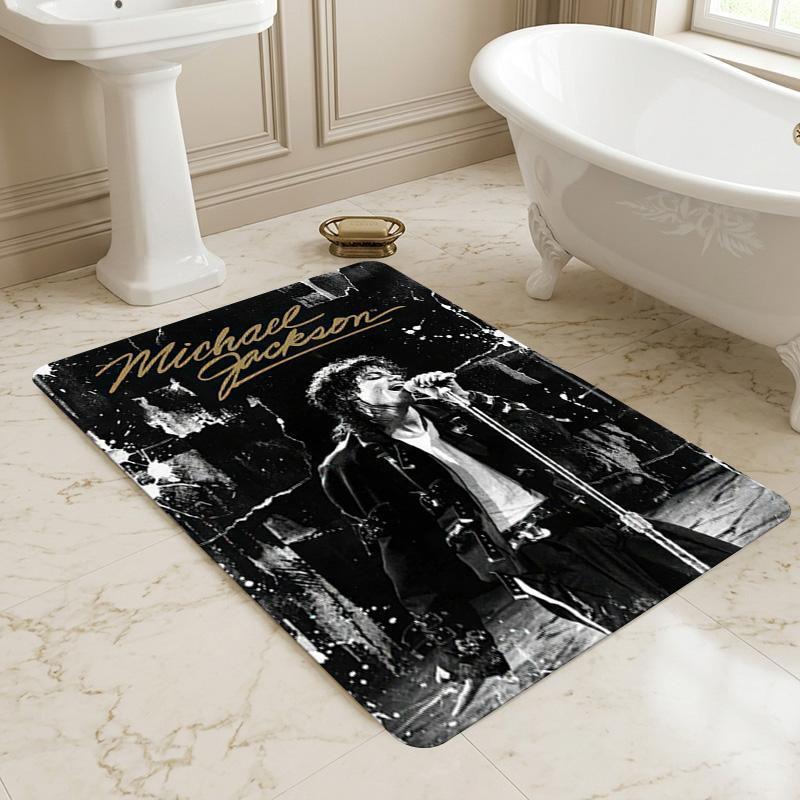 Michael Jackson Living Room Nonslip Area Rug Soft Carpet For Bedroom Gameoom Playroom Sofa Office Home Decor Doormat