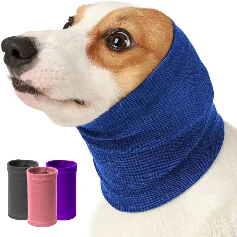 Noise Cancel Soundproof Warm Dog Grooming Earmuff Anti-Anxiety Ear Cover - For Bath Quiet Dry Pet HeadSleeve