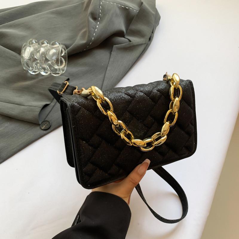 Шикарная современная черная сумка на плечо из ПУ для повседневного ношения, отличающаяся простой элегантностью