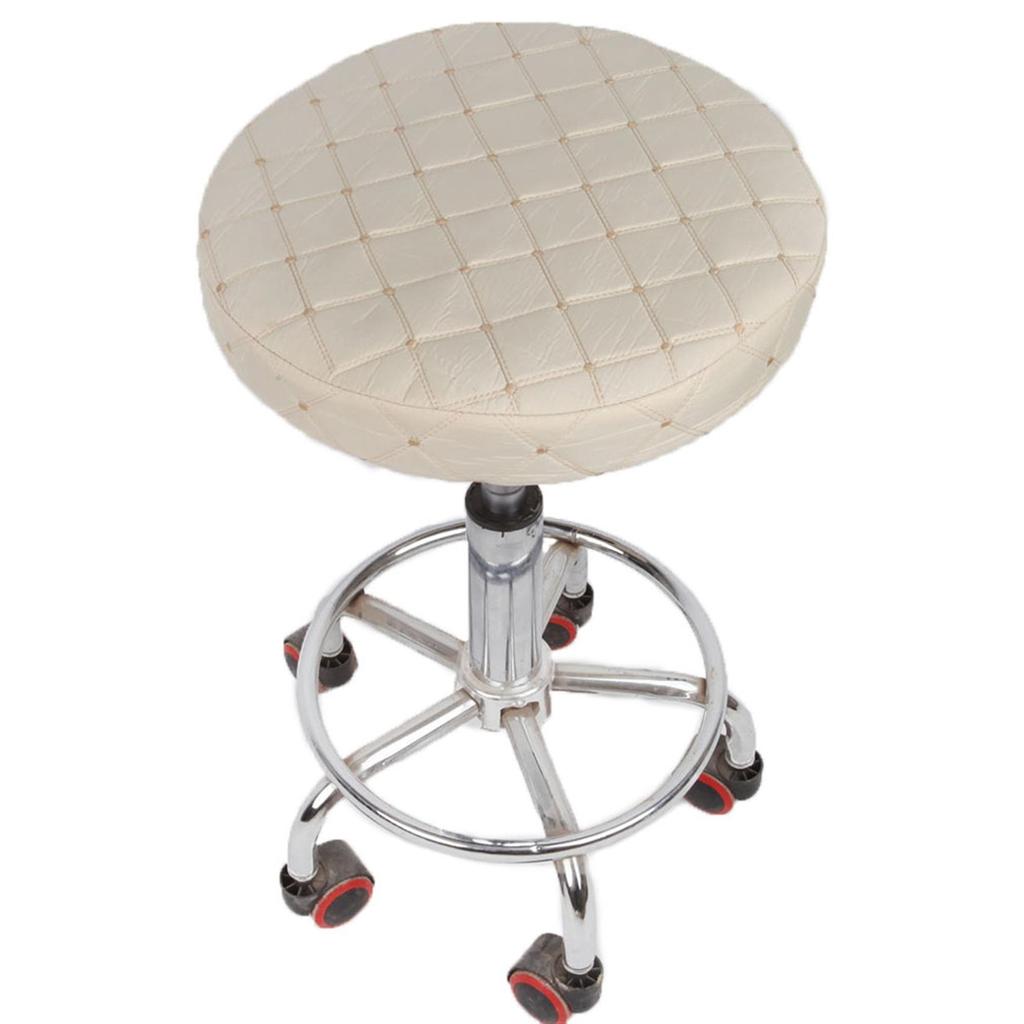 Round Stool Chair Cover Elastic Swivel Chair Covers Stretch Rotating Chairs Protector Washable Seat Case Office housse dining