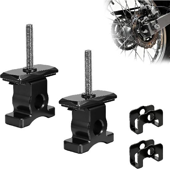 

Dirt Bike Rear Axle Blocks for KLX 230,CNC Chain Adjuster Tensioner for KLX230 20-25/KLX232 24-25/KLX230 ABS 21/KLX230S 22-23/KLX230S ABS чёрный