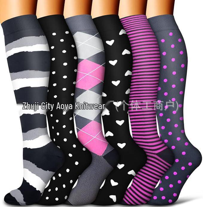 Cross-border Over-the-Knee Compression Yoga & Sport Socks Set