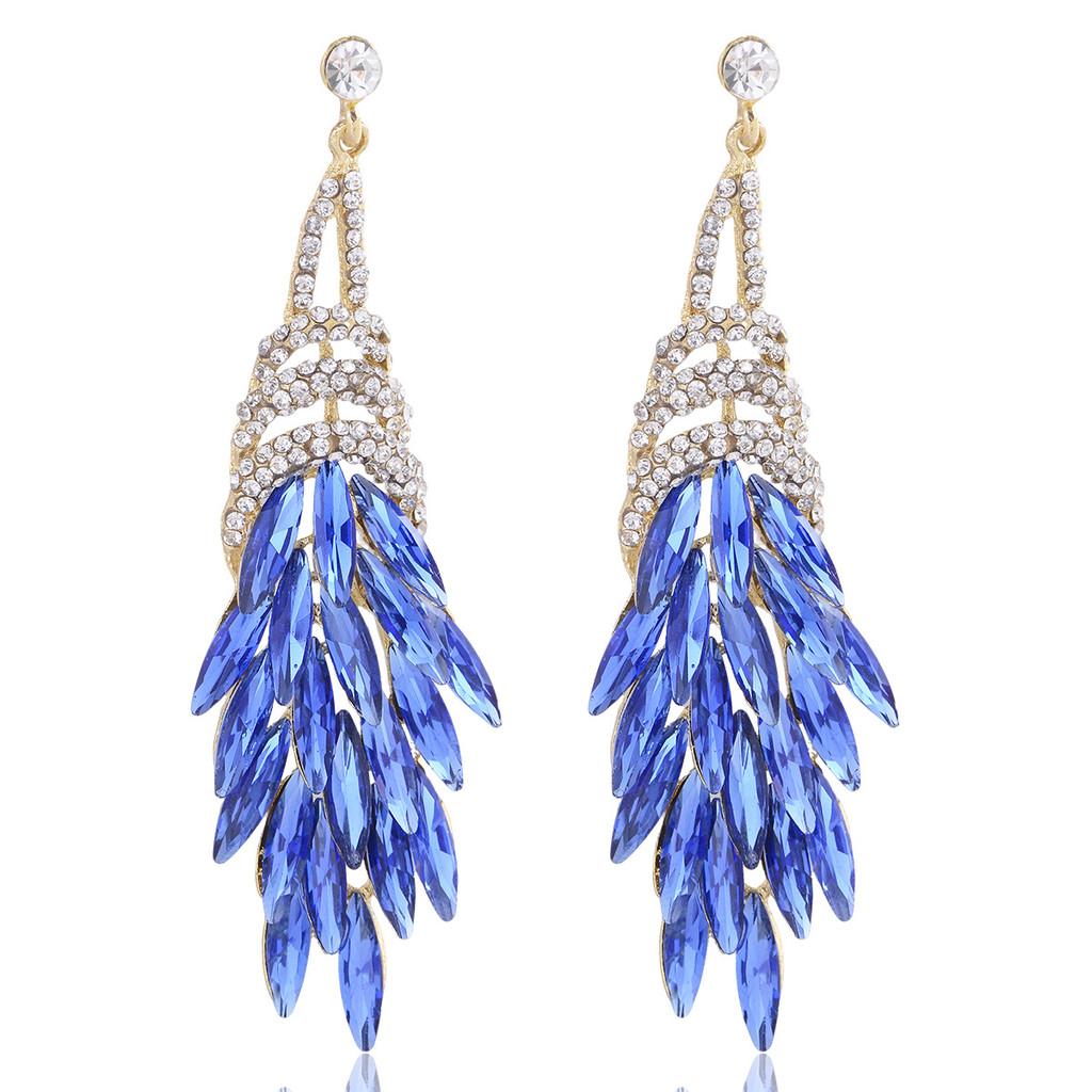 Elegant Alloy Long Tassel Earrings For Women With Geometric Design And Luxury Style For Fashion Accessories