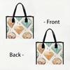 Watercolor Diamond Pattern Tote Bag Stylish Casual Daily Commuter Handbag