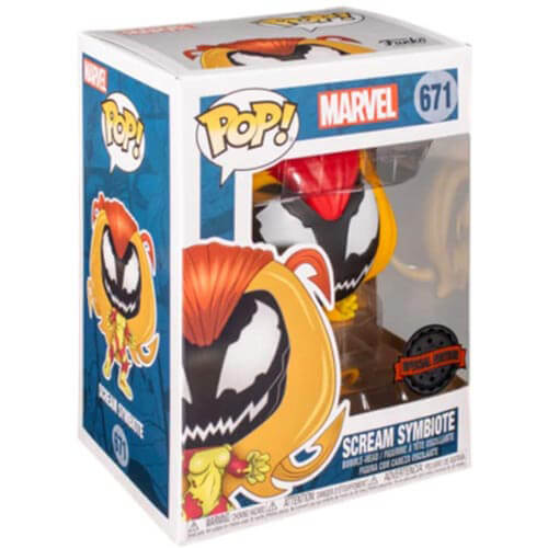 Spider-Man Scream Symbiote Exkluzivní americký pop! Vinyl