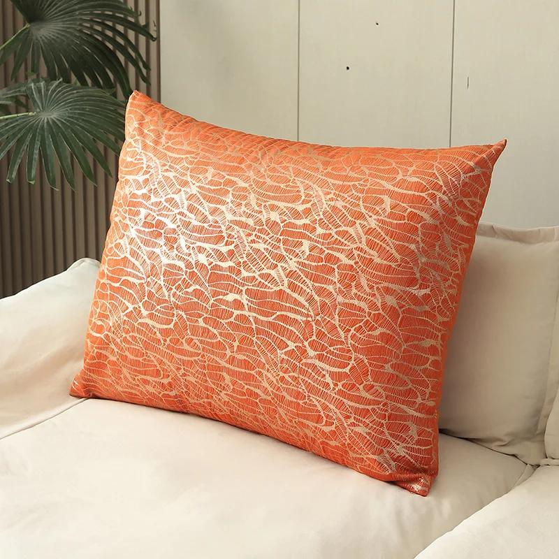 55/60/70/80CM Peach velvet Large Square Pillowcase Coffee Sofa Back Huge Cushion Cover Washable Living Room Bedroom Pillow Cases