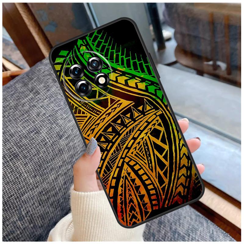 Polynesian Mix Case For OnePlus 15 13 12 11 10 9 Pro 13R 13T 12R 10T 8T Nord CE 5 2 3 4 Lite N20 N30 Coque