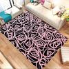 1pc Rose Pattern Themed Rug for Home Decor, Non-slip Office Carpet, Chair mat, Outdoor Mat, Christmas and Halloween gifts-0731056