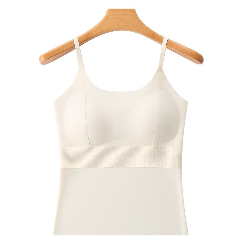 Cross Back Bralette Women's Summer Thin Seamless Underwear with Chest Pad Anti-Light Crossbody Vest Worn Underwear
